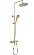 Душевая стойка Rea Vincent с термостатом матовое золото REA-P6602