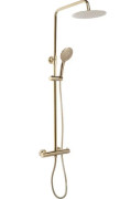 Душова стійка Rea Vincent із термостатом золото REA-P8005