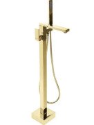 Змішувач для ванної Rea Tery з душовим гарнітуром золото REA-B5306
