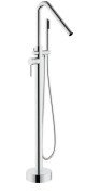 Змішувач для ванної кімнати Rea Aras підлоговий з душовим гарнітуром хром REA-B2718