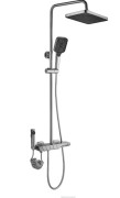 Душова стійка для ванни Rea Rob із термостатом нікель REA-P6624
