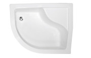 Душовий піддон Besco Maxi 100x80 см R правий акрил білий BAM-100-NP