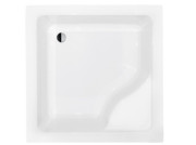 Душовий піддон Besco Igor 80х80 см із сидінням акрил білий BAI-80