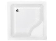 Душовий піддон Besco Igor 90х90 см із сидінням акрил білий BAI-90