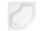 Душовий піддон Besco Oliver I 90х90 см із сидінням акрил білий BAO-90-NR