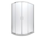 Душова кабіна Besco Modern 100х80 см профіль хром/скло прозоре MA-100-80-C