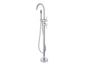 Змішувач для ванної кімнати Besco Illusion I підлоговий з душовим гарнітуром хром BW-II-CH