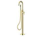 Змішувач для ванної Besco Veo II з душовим гарнітуром золото BW-VII-ZL