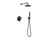 Душевая система скрытого монтажа Besco Decco/Illusion II/Veo со смесителем черный матовый BP-DIII-CZ