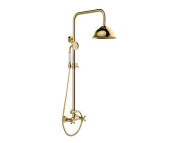 Душова стійка Besco Retro із змішувачем золото BP-R-ZL