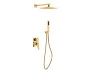Душова система прихованого монтажу Besco Aspira II із змішувачем золото BP-AII-ZL