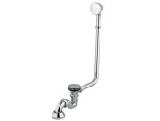 Сифон з переливом для ванни Besco Otylia/Olaya клік-клак хром SW-PRZ-CHR