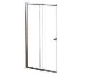 Шторка для ванни Besco Easy Slide 100х150 см хром/прозоре скло PES-2S