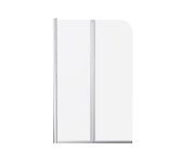 Шторка для ванни Besco Prime 2 90х140 см хром/прозоре скло PNP-2S