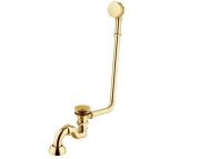 Сифон с переливом для ванны Besco Amelia клик-клак золото SW-PRZ-ZLOA