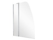 Шторка для ванни Besco Avis 120х145 см хром/прозоре скло PAV-2S