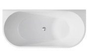 Ванна акриловая Besco Leya 170х78 см с сифоном клик-клак хром глянцевый белый #WAS-170-L
