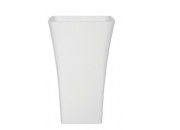 Раковина для ванної Besco Assos 40х50х85 см для підлоги Mineral DuraBe білий матовий #UOMB-AP-WO