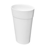 Раковина для ванної Besco Uniqa 32х46х84 см Mineral DuraBe білий глянсовий #UMD-U-WO