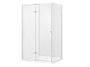 Душова кабіна Besco Pixa 120х90 см ліва профіль хром/скло прозоре PPL-129-195C