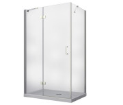 Душова кабіна Besco Viva 120х80 см ліва профіль хром/скло прозоре VPL-128-195C