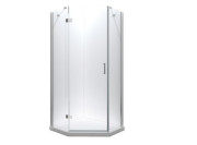 Душова кабіна Besco Viva 90х90 см ліва профіль хром/скло прозоре V5L-90-195-C