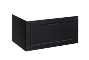 Тумба под раковину Besco Dexa 60х50 см МДФ черный/черная ручка SUD-654-CC