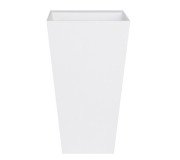 Раковина для ванної Besco Vera 40х50х85 см підлогова Mineral DuraBe білий глянсовий #UMD-V-WO