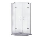 Душова кабіна Besco Viva 90х90 см профіль хром/скло прозоре VP-90-195-C
