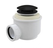 Злив для ванни Besco клік-клак чорний матовий OA-KKB