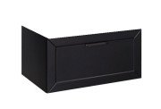 Тумба под раковину Besco Dexa 60х50 см МДФ черный/черная ручка SUD-654-CC