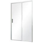 Душові двері Besco Actis 120х195 см розсувна глянсовий хром/прозоре скло DA-120