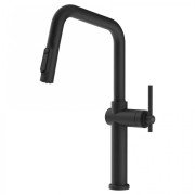 Смеситель для кухни Gessi Habito под фильтр с выдвижной лейкой матовый черный 60852#299