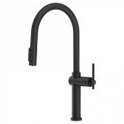 Змішувач для кухні Gessi Habito під фільтр із висувною лійкою матовий чорний 60872#299