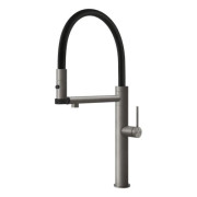 Смеситель для кухни Gessi Flessa с выдвижной лейкой нержавеющая сталь полированная 60210#239