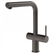 Смеситель для кухни Gessi Inedito под фильтр однорычажный черный металл брашированный 60571#707