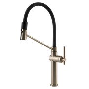 Смеситель для кухни Gessi Habito с выдвижной лейкой нержавеющая сталь 60664#149