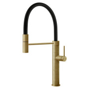 Змішувач для кухні Gessi Meccanica з висувною лійкою латунь брошурована 60012#727