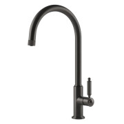 Смеситель для кухни Gessi Venti20 однорычажный черный металл брашированный 60620#707