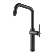 Смеситель для кухни Gessi Habito однорычажный черный металл брашированный 60650#707