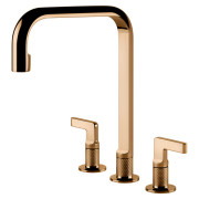 Змішувач для кухні Gessi Inciso на 3 отвори бронза 58701#735