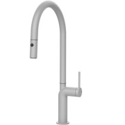 Змішувач для кухні Gessi Stelo одноважільний з висувною лійкою матовий білий 60303#279