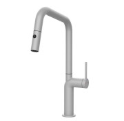 Змішувач для кухні Gessi Stelo з висувною лійкою одноважільний матовий білий 60307#279