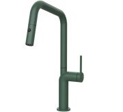 Змішувач для кухні Gessi Stelo з висувною лійкою одноважільний матова агава 60307#276