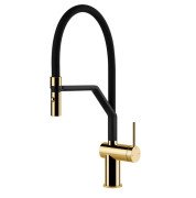 Змішувач для кухні Gessi Inedito з витяжною лійкою золото 60429#246