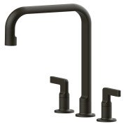 Смеситель для кухни Gessi Inciso на 3 отверстия состаренная бронза 58701#187