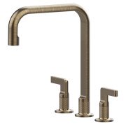 Смеситель для кухни Gessi Inciso на 3 отверстия античная латунь 58701#713