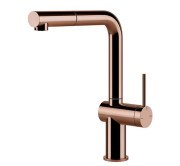 Смеситель для кухни Gessi Inedito с выдвижной лейкой медь 60433#030