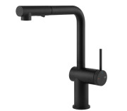 Смеситель для кухни Gessi Inedito с выдвижной лейкой матовый черный 60478#299