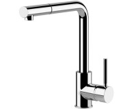 Змішувач для кухні Gessi Neutron з висувною лійкою хром 17169#031